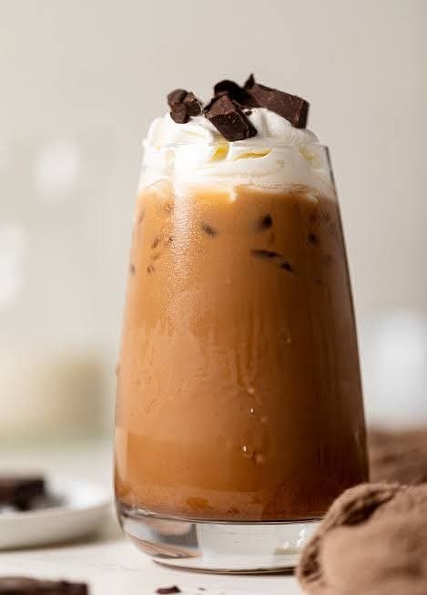 Chocolate Topped Iced Coffee